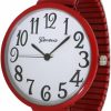 Unknown Geneva Super Large Stretch Watch Clear Number Easy Read (Red) Hot