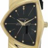 Hamilton Hamilton Watch Ventura Swiss Quartz Watch 32.3Mm X 50.3Mm Case, Black Dial, Black Leather Strap (Model: H24301731) New