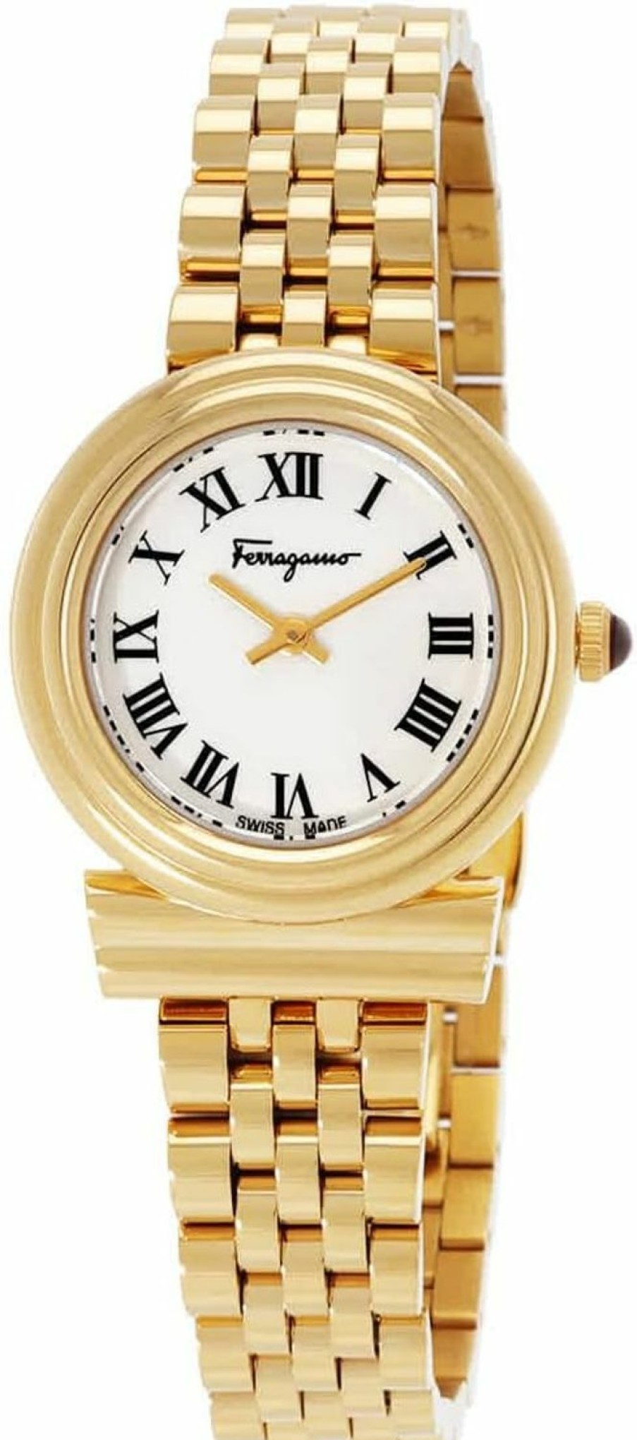 Salvatore Ferragamo Salvatore Ferragamo Gancini Quartz White Dial Ladies Watch Sfmv00522 New