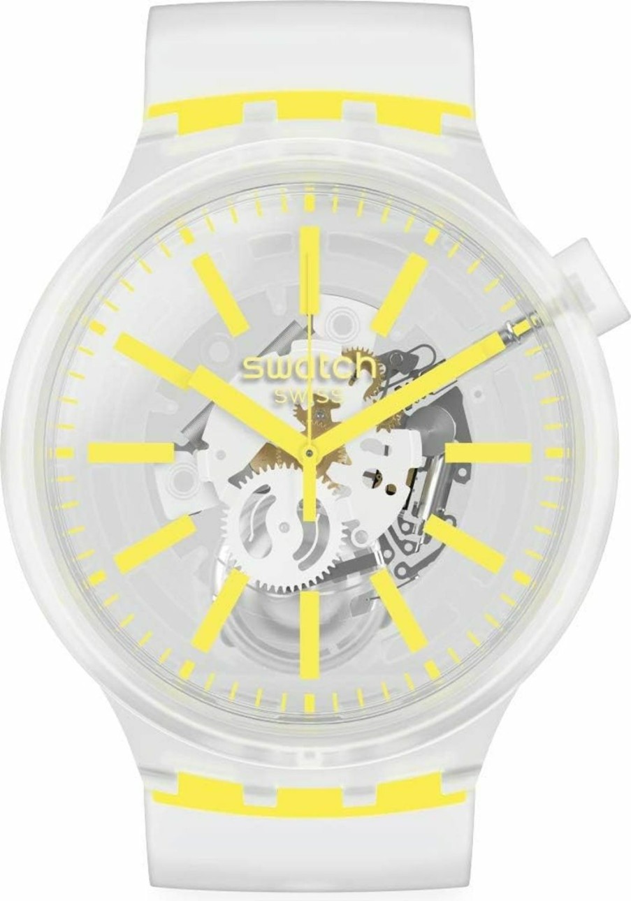 Swatch Swatch Swiss Quartz Silicone Strap, Transparent Online