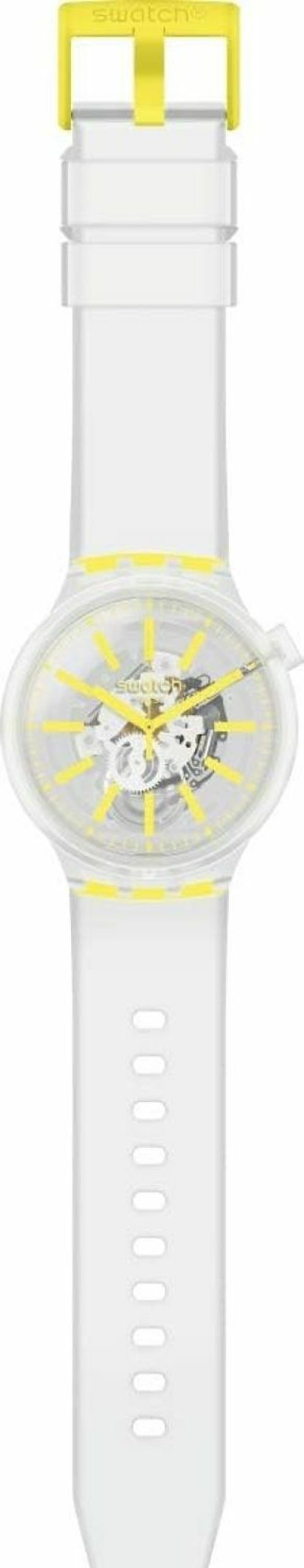 Swatch Swatch Swiss Quartz Silicone Strap, Transparent Online