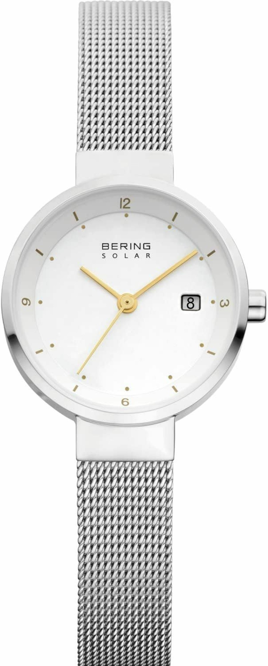 BERING Bering Women Analog Solar Collection Watch With Stainless Steel Strap & Sapphire Crystal 14426-Xxx Clearance