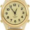 Charles Raymond Charles Raymond Atomic Talking Watch - Sets Itself With A Touch Of A Button! Uni Watch W/Alarm Speaks Time, Day, & Date - Great For The Blind, Elderly Or Visually Impaired - 8421 New