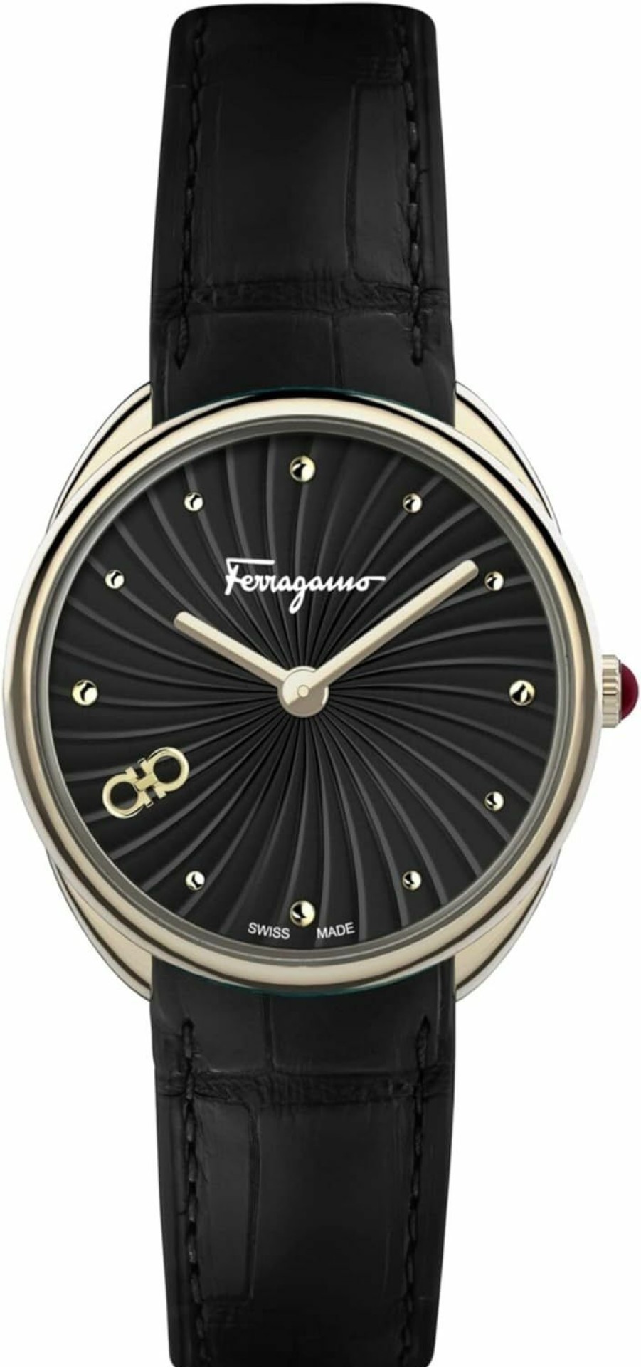 Salvatore Ferragamo Ferragamo Womens Swiss Made Watch Cuir Collection Clearance