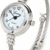 Geneva Geneva Stc Silver Cable Band Women'S Small Size Bangle Watch New