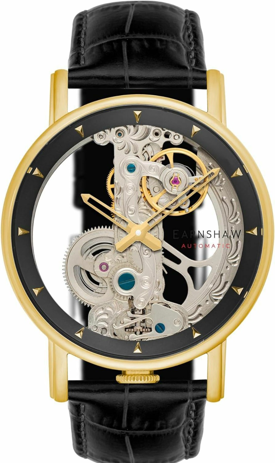 Thomas Earnshaw Thomas Earnshaw Men'S 43Mm Fowler Bridge Automatic Skeleton Watch With Leather Strap Es-8225 Online