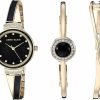 Anne Klein Anne Klein Women'S Premium Crystal Accented Watch And Bangle Set New