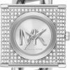 Michael Kors Michael Kors Mk Chain Lock Women'S Watch, Stainless Steel And Pave Crystal Watch For Women Online