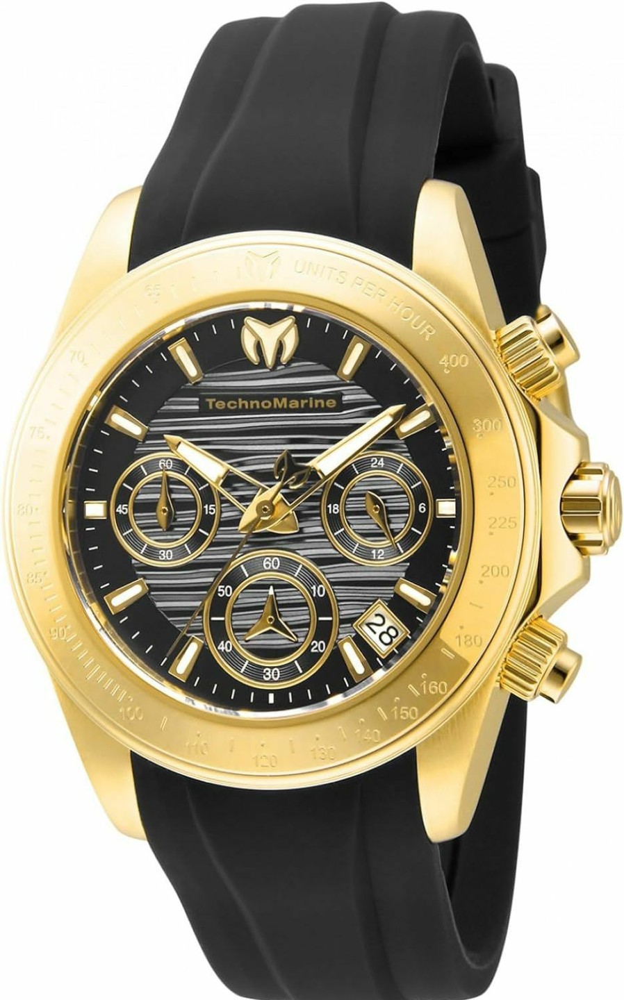 TechnoMarine Technomarine Manta Chronograph Quartz Black Dial Ladies Watch Tm-219042 Hot