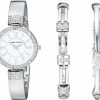 Anne Klein Anne Klein Women'S Premium Crystal Accented Watch And Bracelet Set New