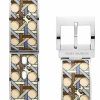 Tory Burch Tory Burch Multicolor Basket Weave Print Stainless Steel Bracelet For Apple Watch Tbs0041 38Mm/40Mm Hot