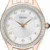 SEIKO Seiko Ladies Crystal Pgp Silvr Patt Clearance