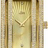 JBW Jbw Luxury Women'S Mink J6358 0.12 Ctw 12 Diamond Gold Plated Wrist Watch With Stainless Steel Bracelet, 28Mm Best