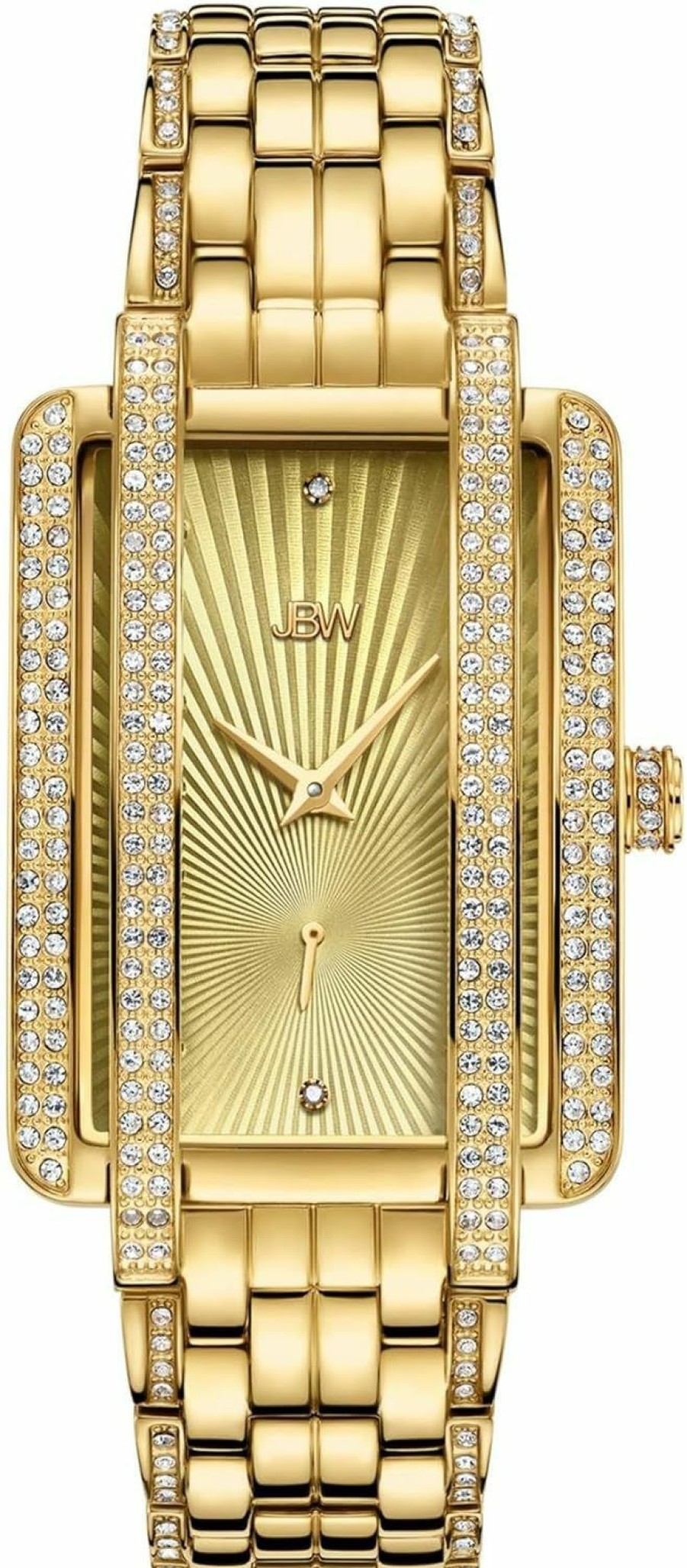 JBW Jbw Luxury Women'S Mink J6358 0.12 Ctw 12 Diamond Gold Plated Wrist Watch With Stainless Steel Bracelet, 28Mm Best