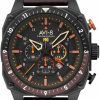 AVI-8 Avi-8 Watch Hawker Hunter Atlas Dual Time Chronograph | Genuine Leather Strap Best