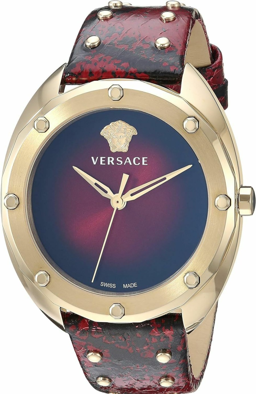 Versace Versace Women'S Vebm00918 Shadov Analog Display Quartz Red Watch Clearance