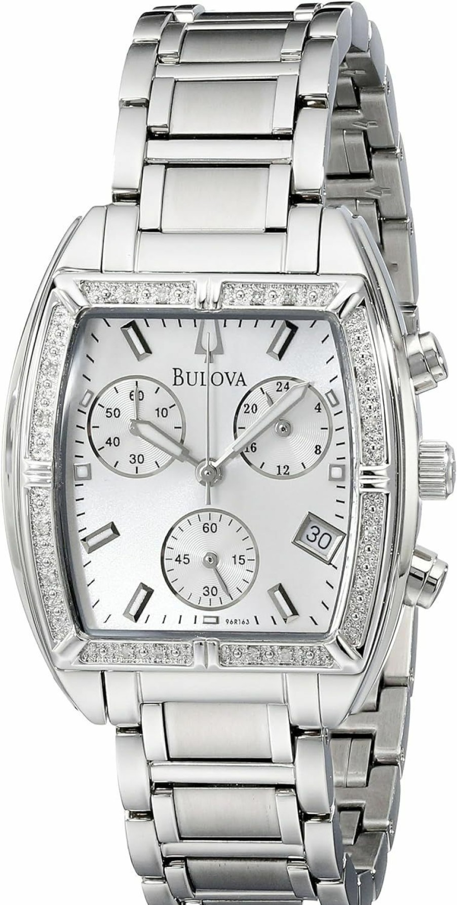 Bulova Bulova Women'S 96R163 Stainless Steel Bracelet Watch With Diamond Accents New