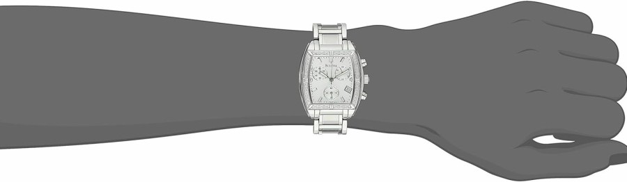 Bulova Bulova Women'S 96R163 Stainless Steel Bracelet Watch With Diamond Accents New