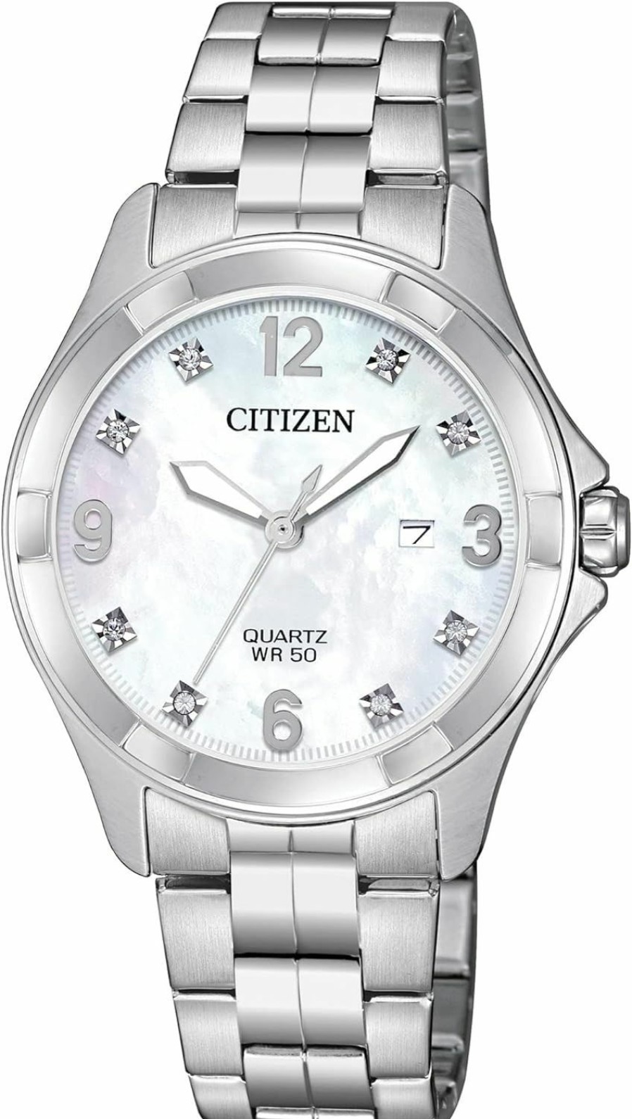 Citizen Citizen Quartz Womens Watch, Stainless Steel, Crystal New