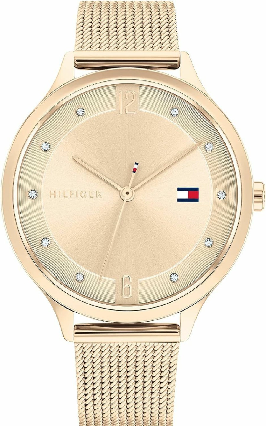 Tommy Hilfiger Tommy Hilfiger Women'S Quartz Stainless Steel And Mesh Bracelet Watch, Color: Light Carnation Gold (Model: 1782431) New