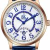 SHENGKE Shengke Sk Business Classic Women Watch With Genuine Leather Stainless Steel Band Elegantladies Watch (Moonlight-Blue) Wholesale