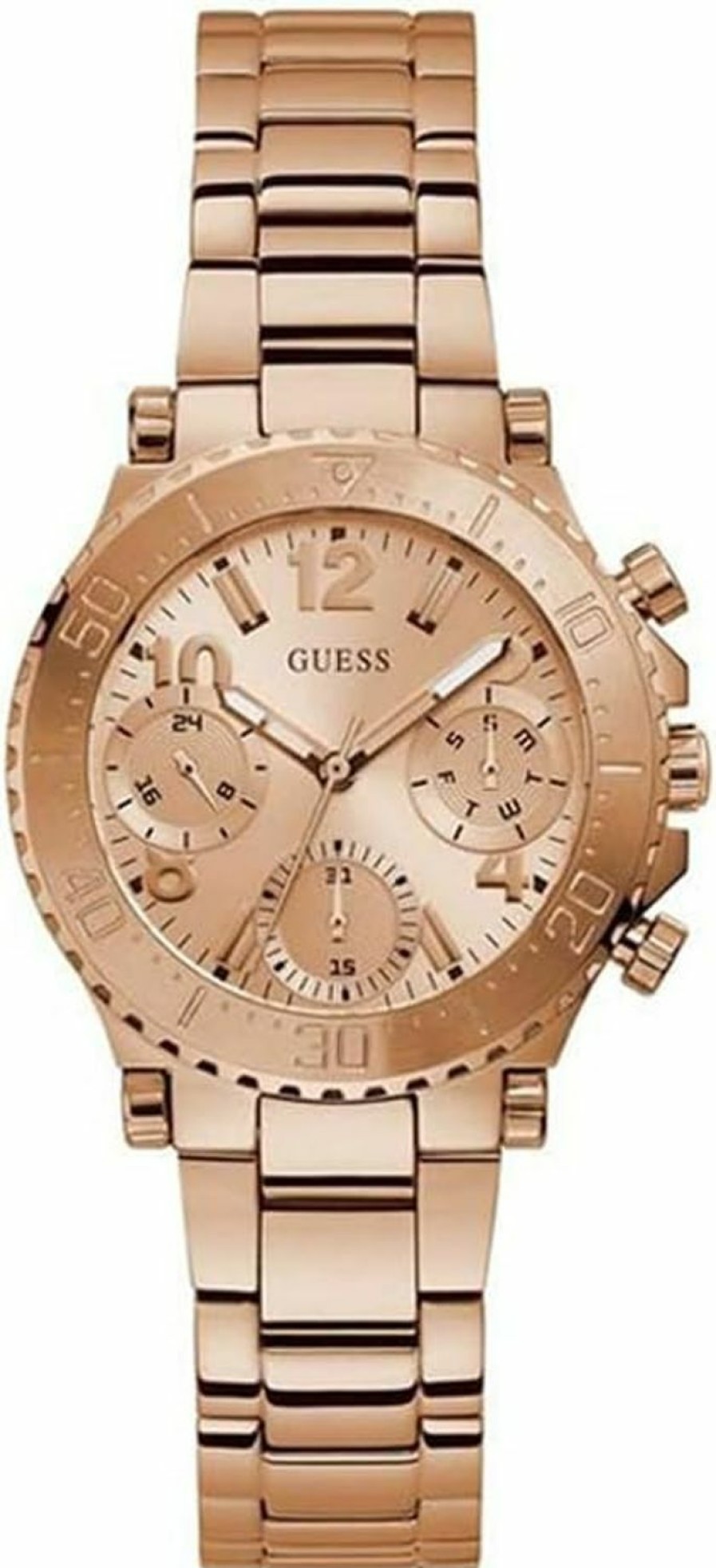 GUESS Guess Ladies 36Mm Watch - Gold Tone Strap Champagne Dial Gold Tone Case Best