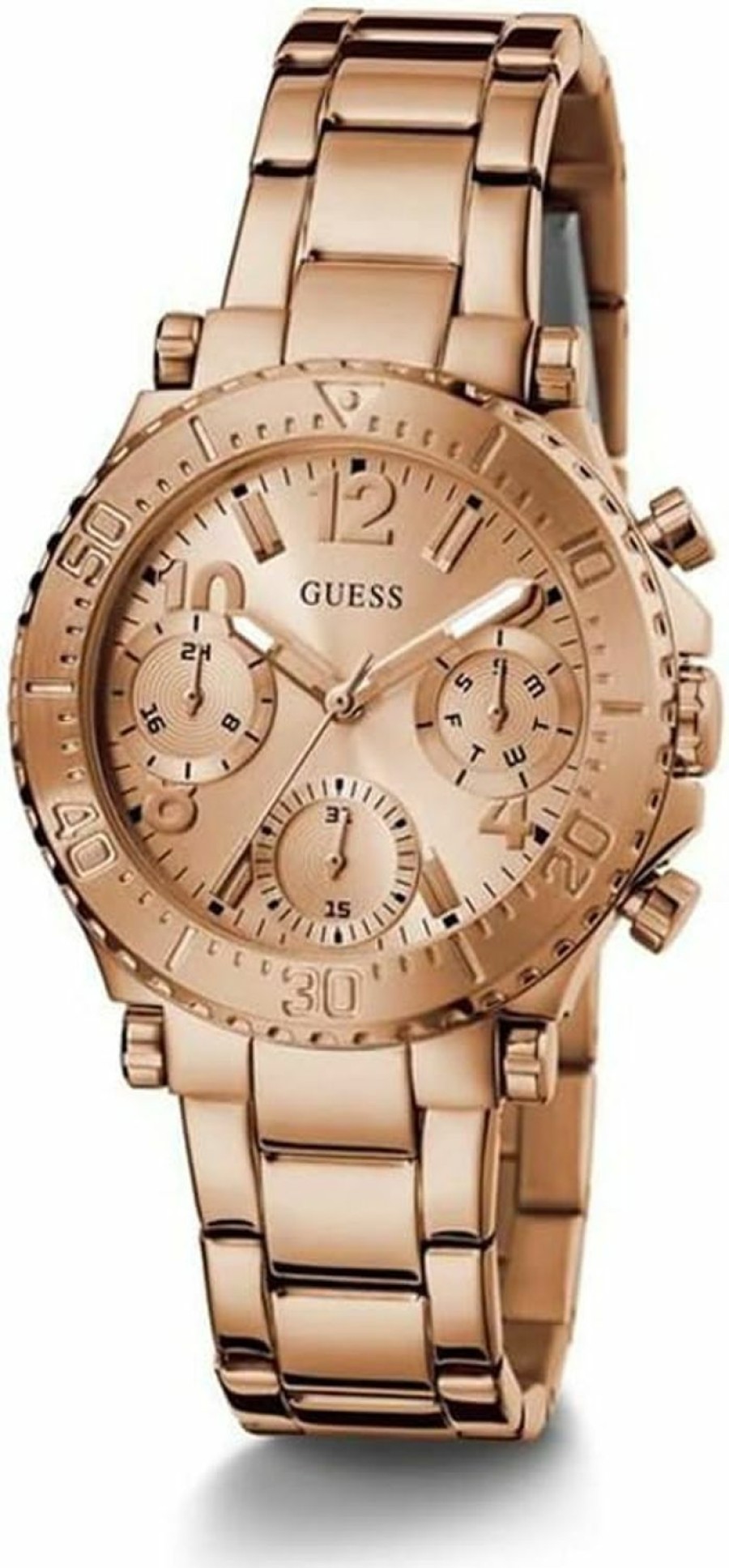 GUESS Guess Ladies 36Mm Watch - Gold Tone Strap Champagne Dial Gold Tone Case Best