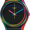 Swatch Swatch Red Shore Quartz Black Dial Ladies Watch Gb333 Best