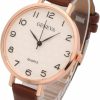 Top Plaza Top Plaza Womens Ladies Analog Quartz Wrist Watch - Fashion Simple Watch With Thin Leather Band Arabic Numerals Wholesale