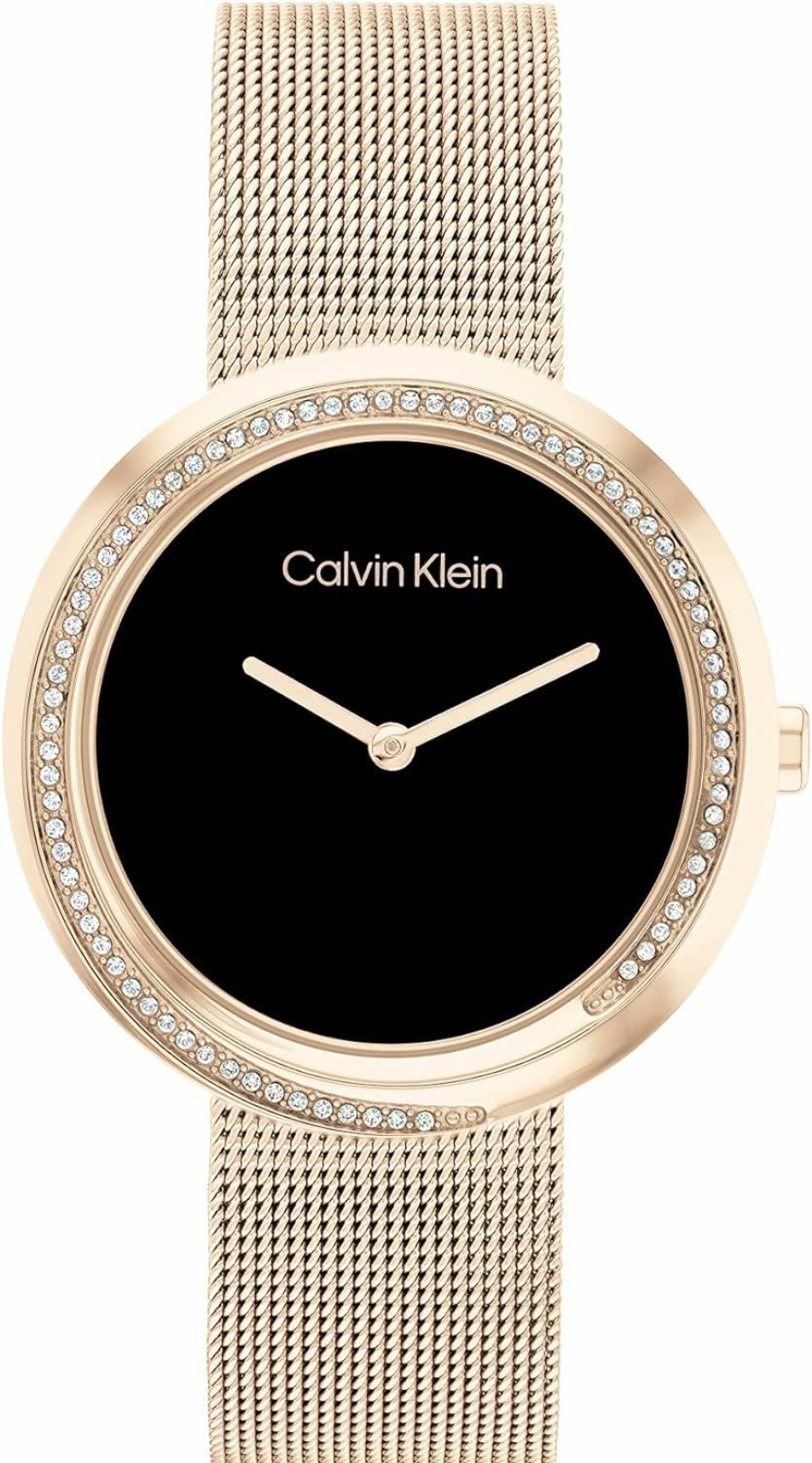 Calvin Klein Calvin Klein Twisted Bezel - Women'S 2H Quartz Stainless Steel Watch - Water Resistant 3 Atm/30 Meters - Premium Ladies Timepiece For Every Occasion - 34Mm Hot