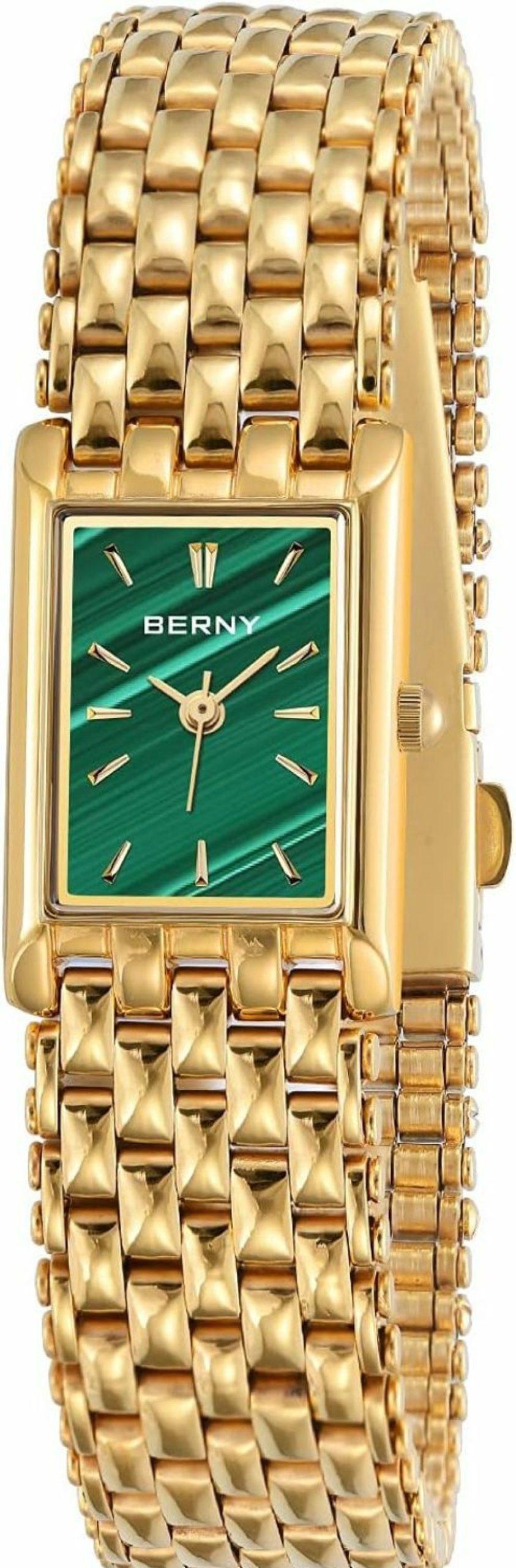 BERNY Berny Gold Watches For Women Updated Ladies Quartz Wrist Watches Stainless Steel Band Womens Small Gold Watch Luxury Casual Fashion Bracelet Tools Included Clearance