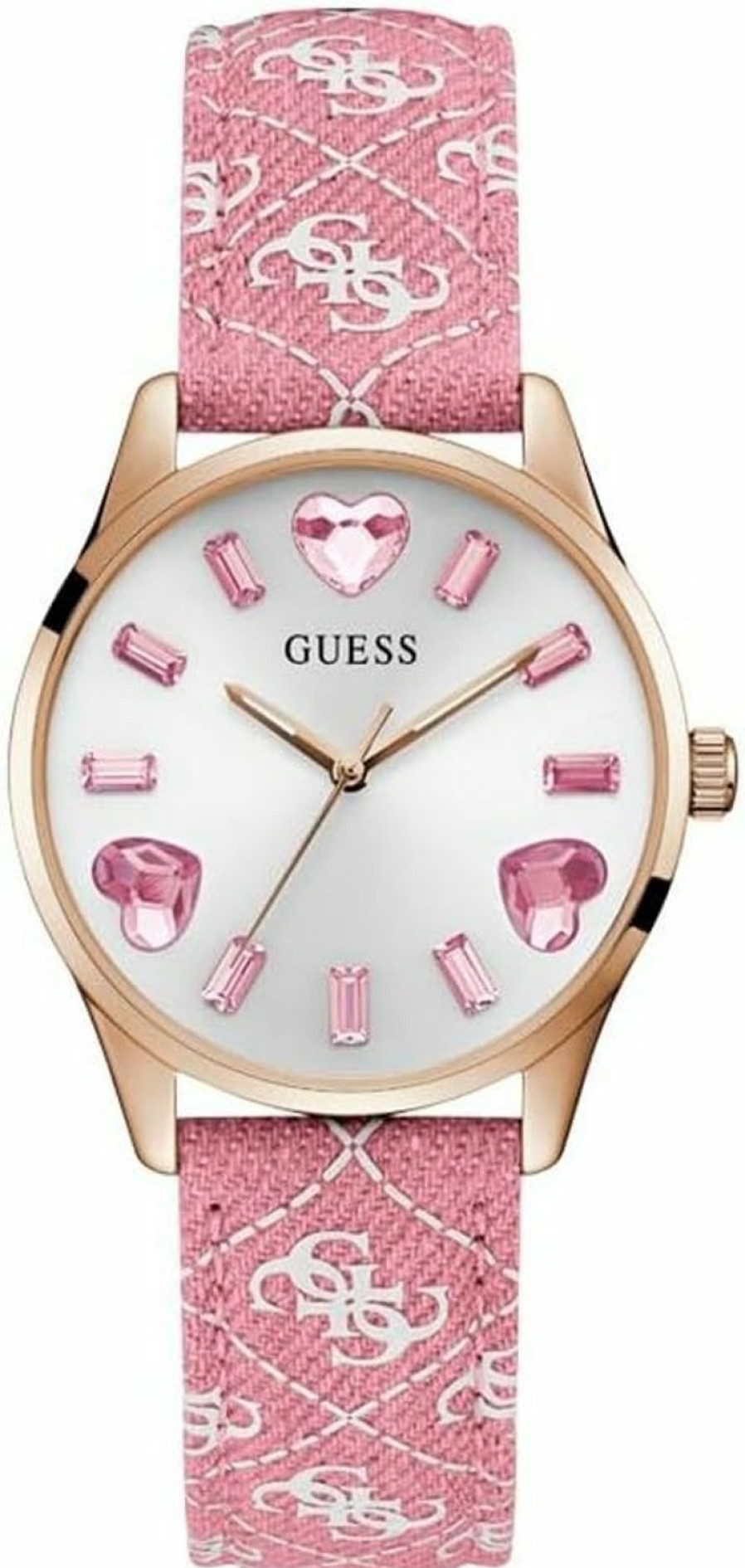 GUESS Guess Women'S 36Mm Watch - Pink Strap Pink Dial Rose Gold Tone Case Online