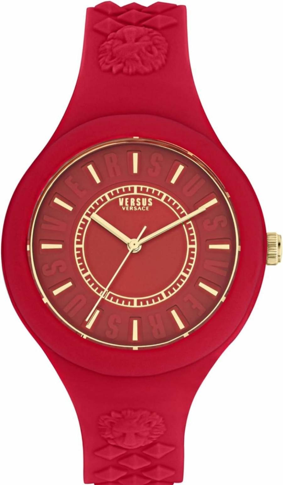 Versus Versace Versus Versace Womens Fire Island Fashion Watch. Adjustable And Sporty Silicone Strap. Includes Travel Gift Pouch. Wholesale