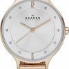 Skagen Skagen Women'S Anita Quartz Analog Stainless Steel And Mesh Watch, Color: Rose Gold (Model: Skw2151) Best