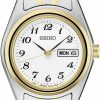 SEIKO Seiko Watch For Women - Essentials - Day/Date Calendar, And Two-Tone Stainless Steel Case, 100M Water-Resistant Best