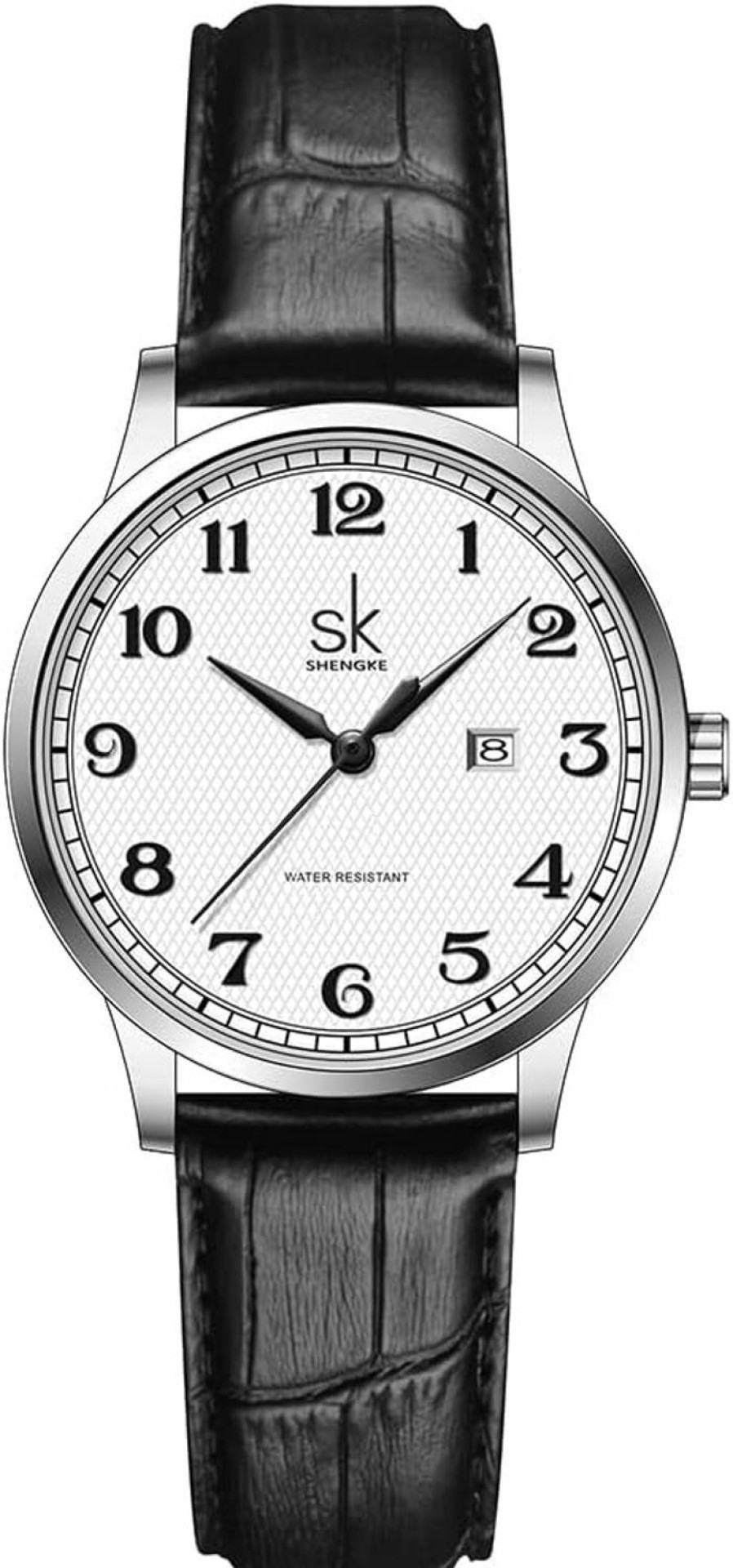 SHENGKE Shengke Sk Business Classic Women Watch With Calendar Genuine Leather Stainless Steel Band Elegant Ladies Watch (Roman-Leather) Best