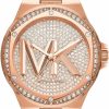 Michael Kors Michael Kors Watches Women'S Lennox Quartz Watch With Stainless Steel Strap, Rose Gold, 20 (Model: Mk7230) Online