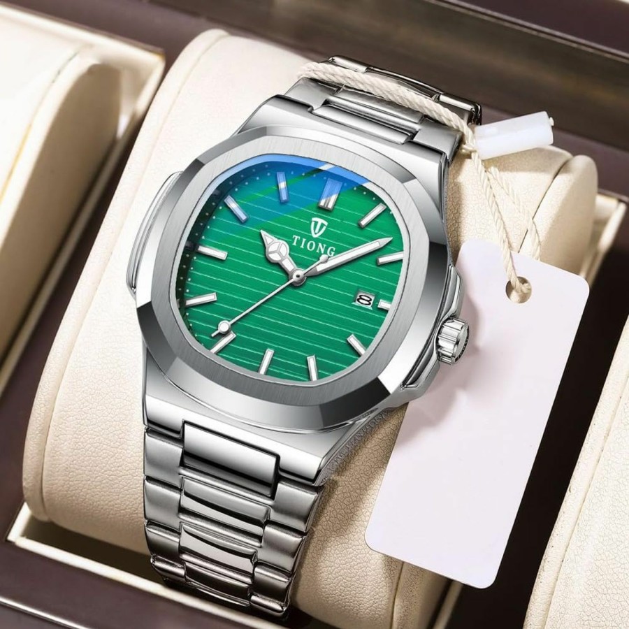 Tiong Tiong Men'S Watch Business Clock Quartz Men'S Watch Stainless Steel Waterproof Luminous Watch Online