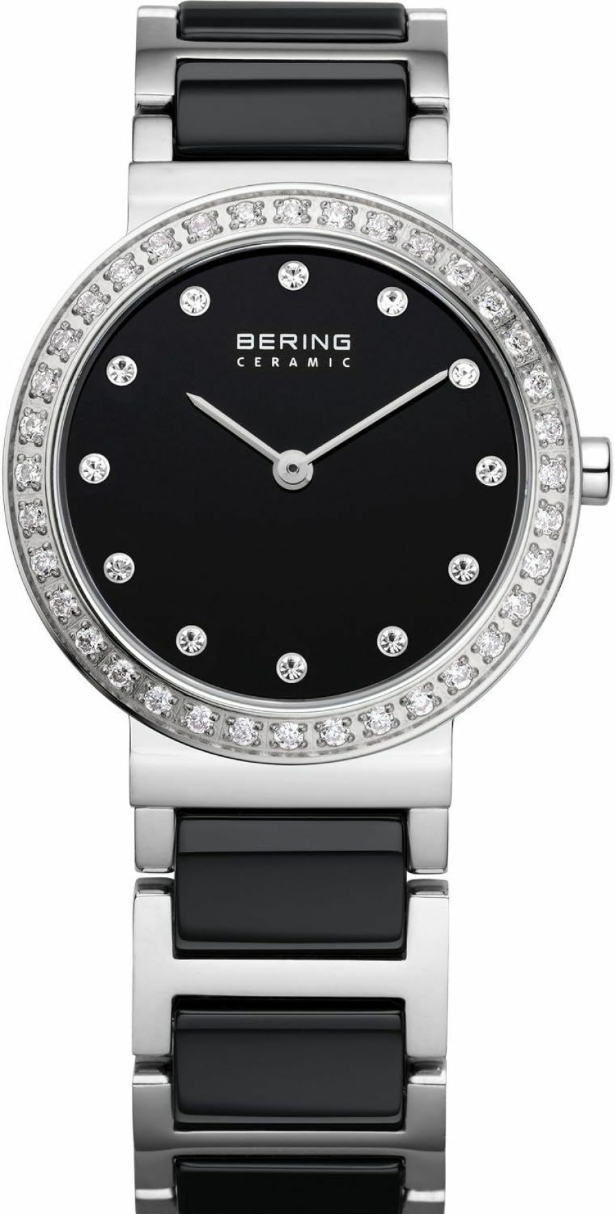 BERING Bering Women Analog Quartz Ceramic Collection Watch With Stainless Steel/Ceramic Strap & Sapphire Crystal Hot