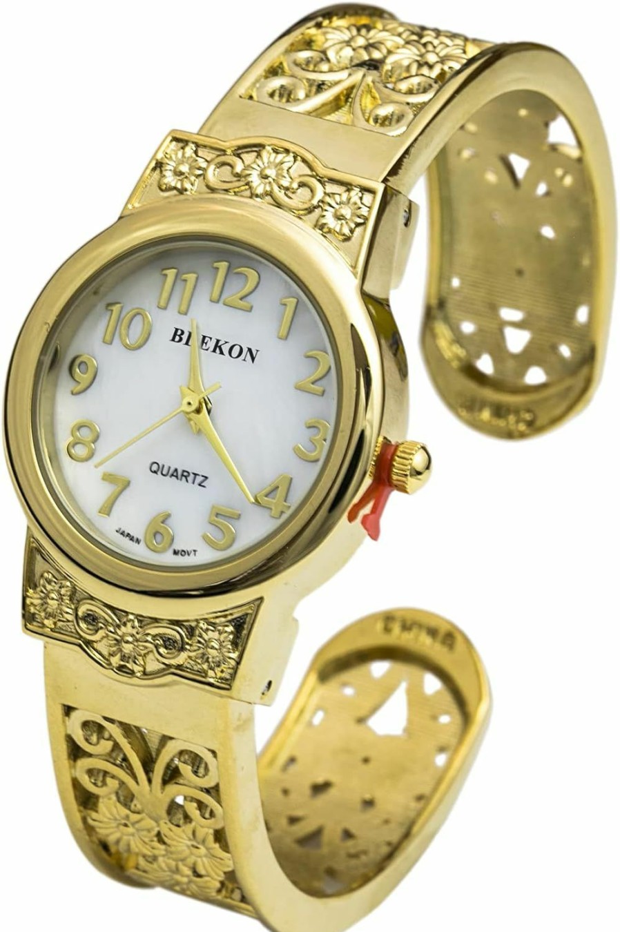 Blekon Blekon Collections Japanese Quartz Women'S 28Mm Case Elegantly Designed Cuff Bangle Watch Hot