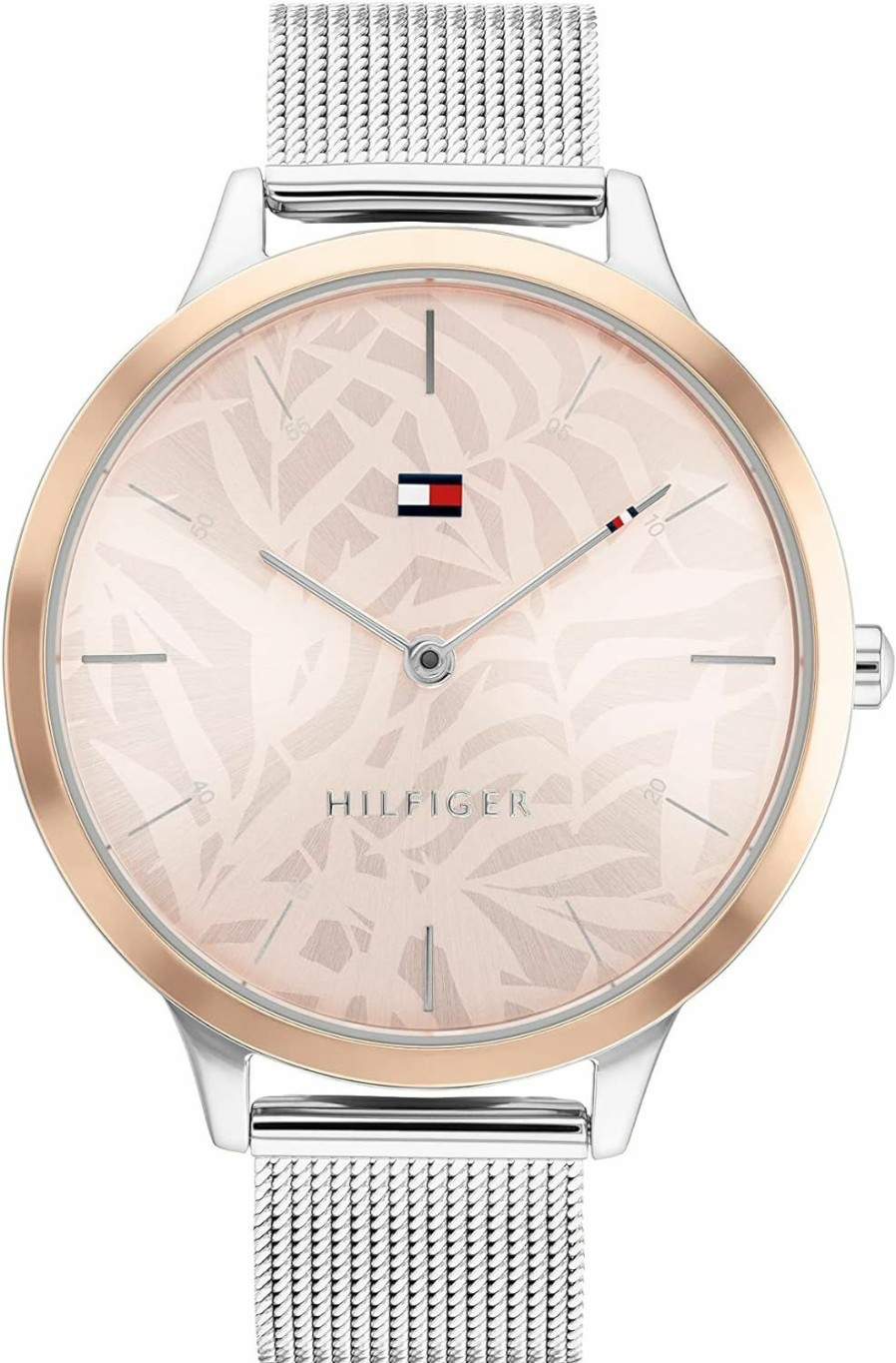 Tommy Hilfiger Tommy Hilfiger Women'S Quartz Stainless Steel And Mesh Bracelet Watch, Color: Blush (Model: 1782493) Online