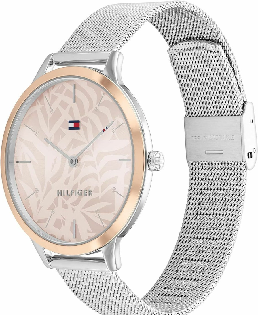 Tommy Hilfiger Tommy Hilfiger Women'S Quartz Stainless Steel And Mesh Bracelet Watch, Color: Blush (Model: 1782493) Online