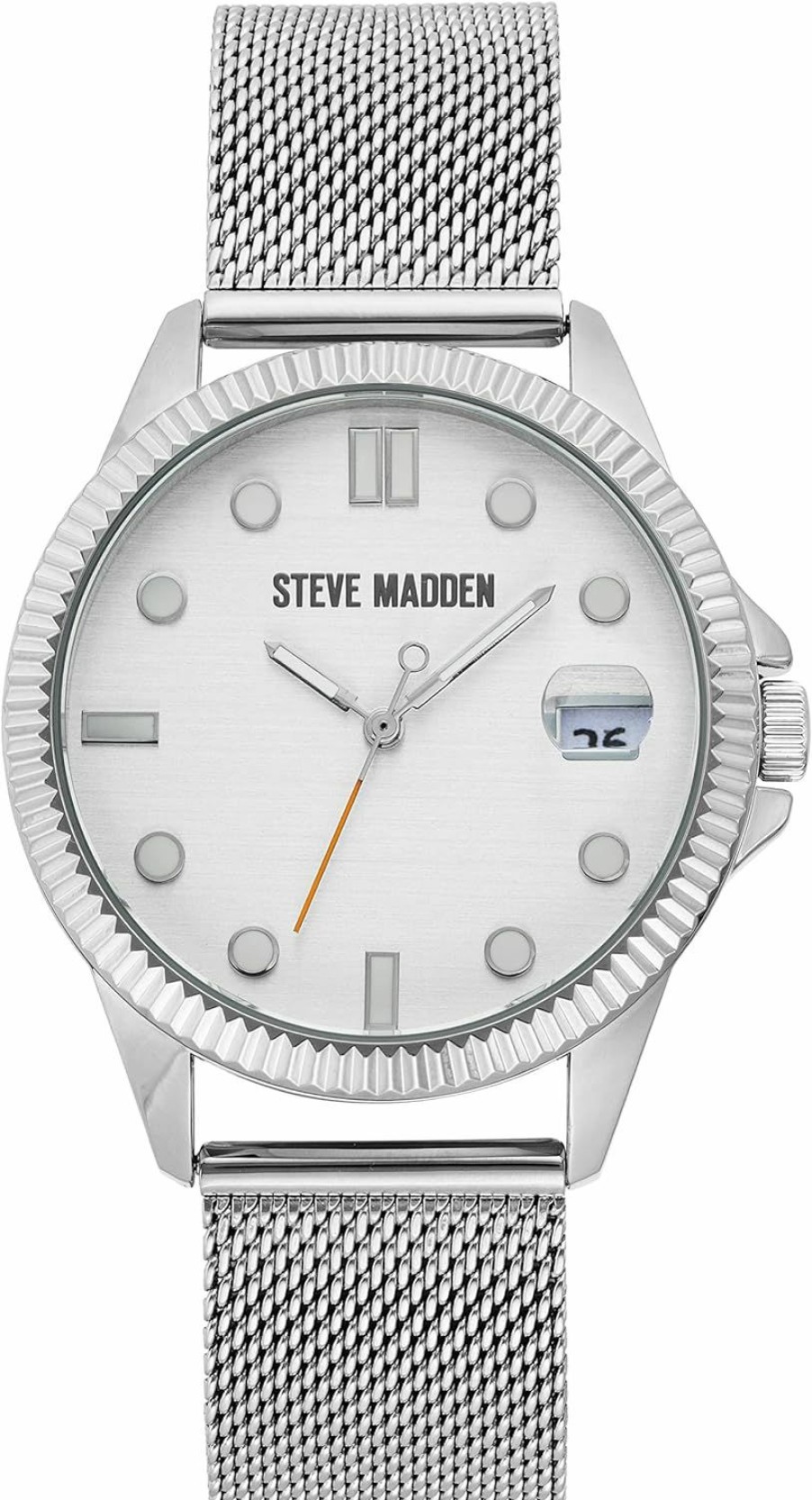 Steve Madden Steve Madden Uni Date Function Mesh Bracelet Watch Clearance