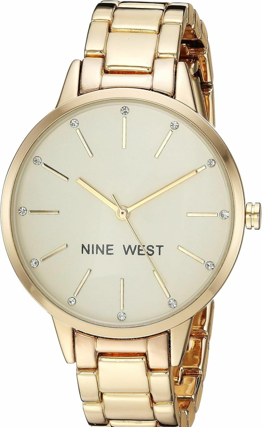 Nine West Nine West Women'S Crystal Accented Bracelet Watch Best