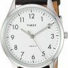 Timex Timex Women'S Tw2T72100 Modern Easy Reader 32Mm Black/Silver/White Genuine Leather Strap Watch Online