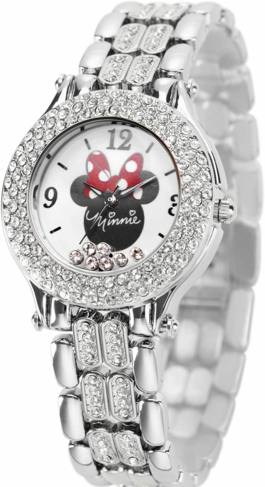 Disney Disney Adult Round Cz Stone Analog Quartz Floating Stones Bracelet Watch Online