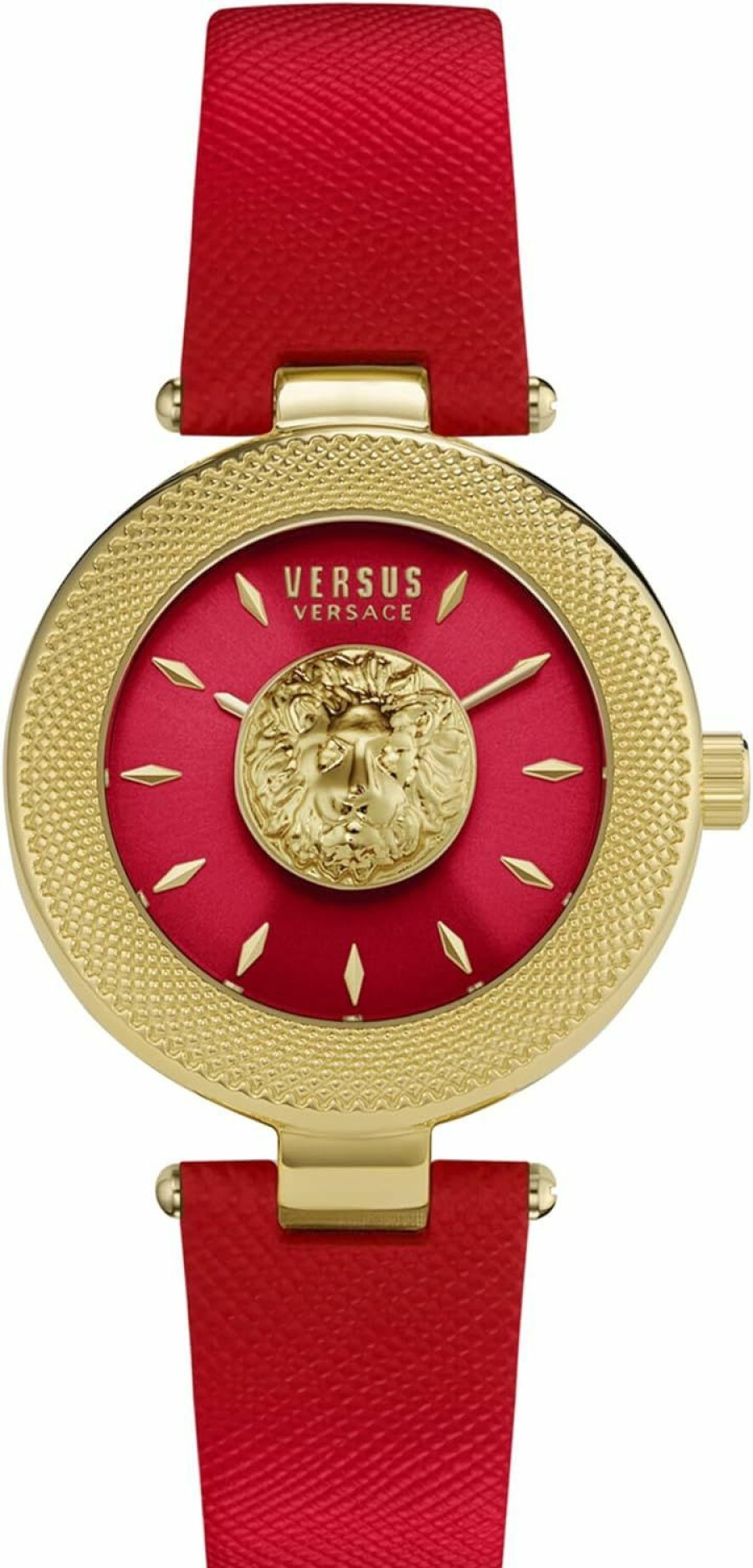 Versus Versace Versus Versace Brick Lane Lion Collection Womens Fashion Watch Featuring Genuine Leather Adjustable Strap And Sunray Dial Best