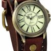 JewelryWe Jewelrywe Vintage Wrist Watch Wide Leather Strap Band Cuff Quartz Watches For Men Women For Valentine'S Day Online