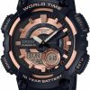 Casio Casio 10-Year Battery Quartz Resin Strap Black 28.4 Casual Watch (Model: Aeq-110W-2A3Vcf) Rose Gold Online