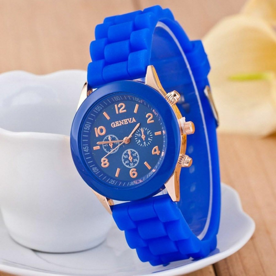 CdyBox Cdybox Wholesale 10 Assorted Women Men Silicone Casual Watch Quartz Wristwatch Candy Color Wholesale